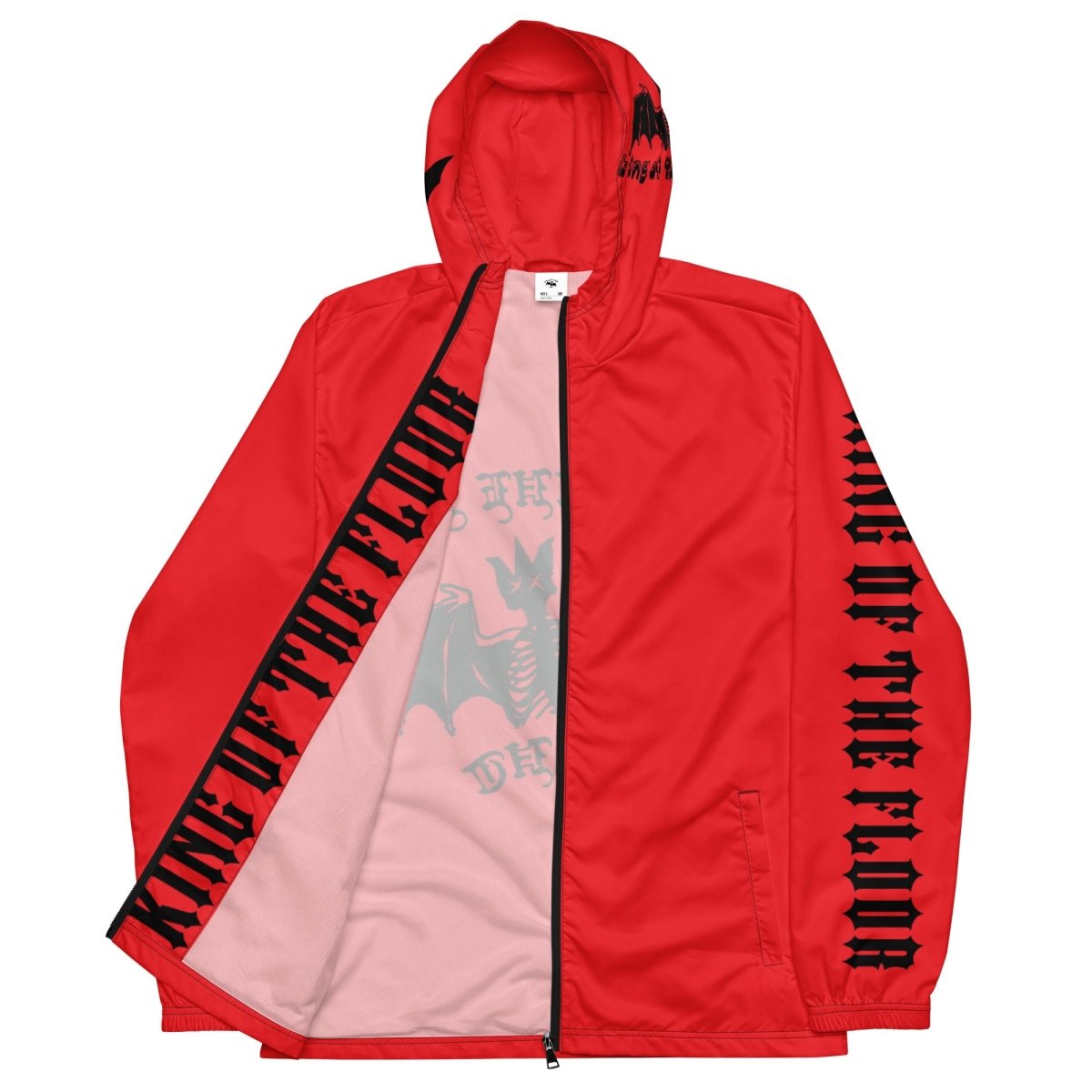 Red Sketchy Windbreaker- - Baht