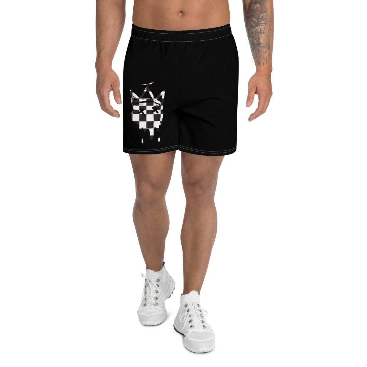 Baht Checker Athletic Shorts- - Baht