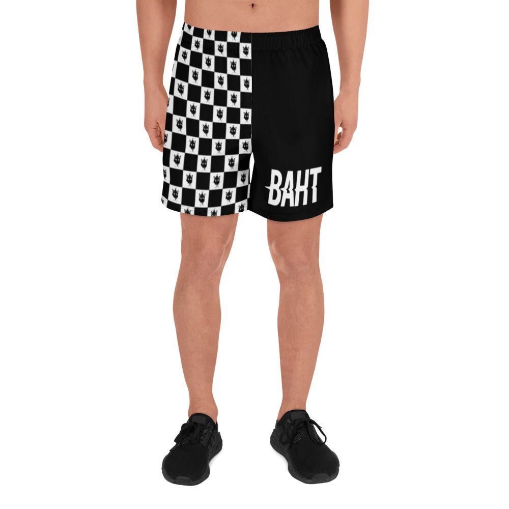 Black Checkered Shorts- - Baht