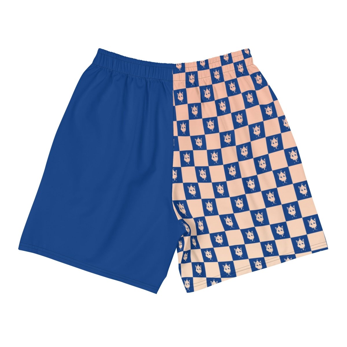 Blue Checkered Athletic Shorts- - Baht