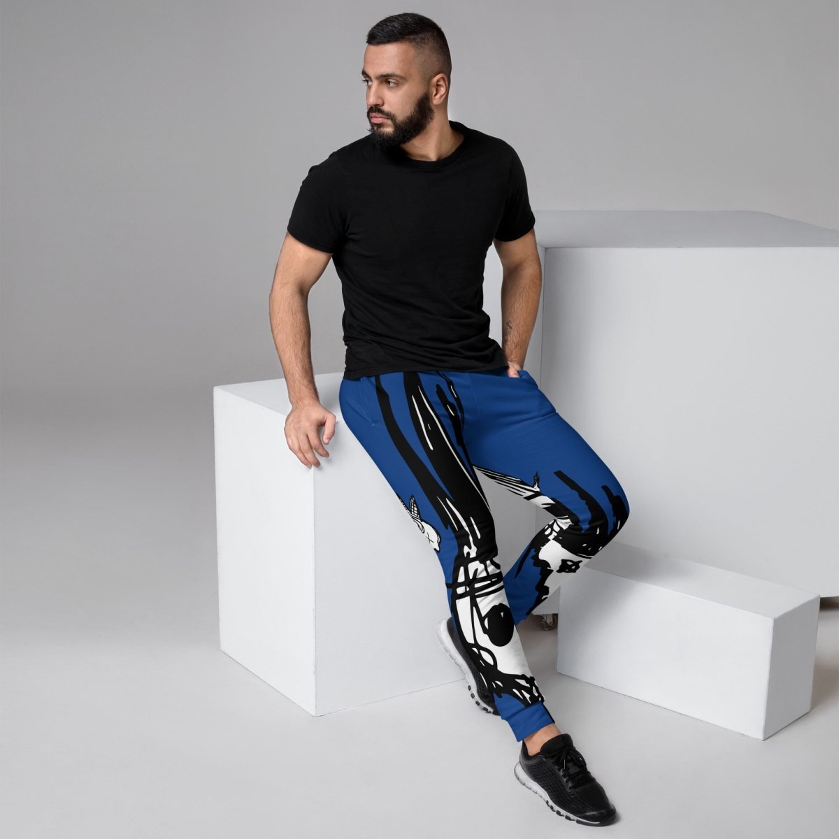 Blue Sketchy Joggers- - Baht