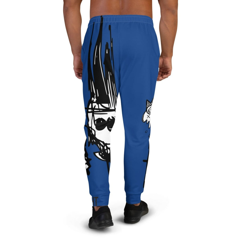 Blue Sketchy Joggers- - Baht