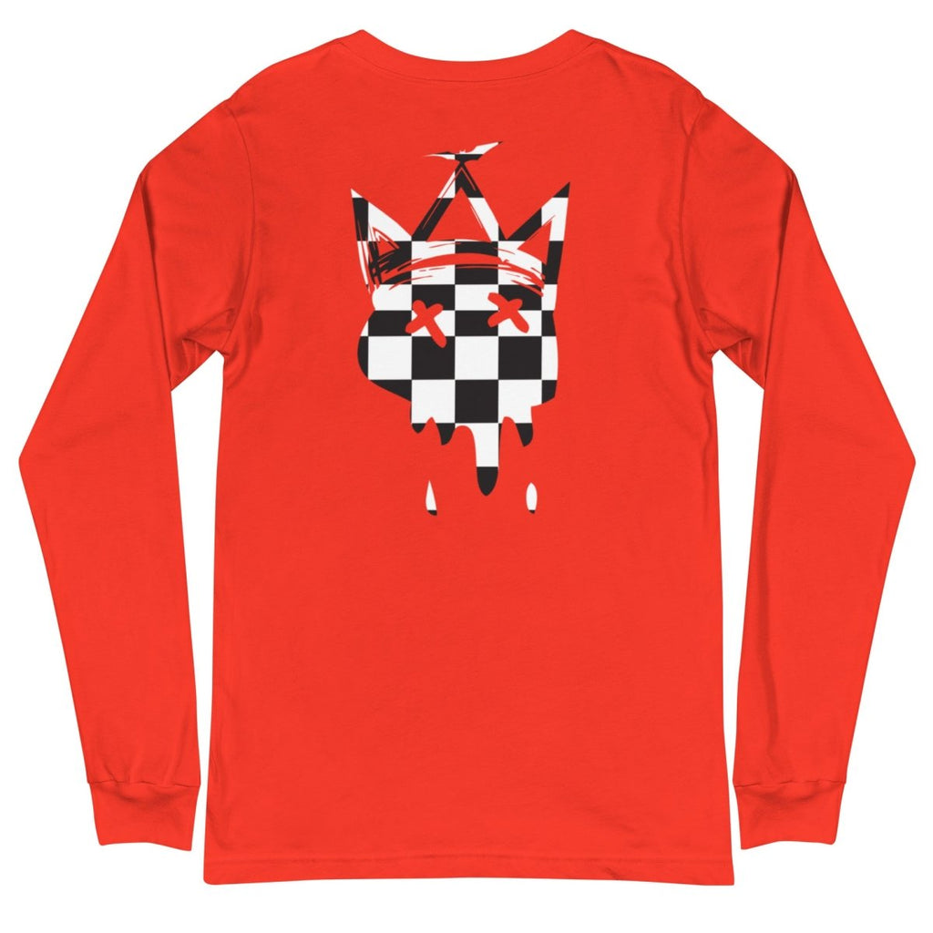 Crown Checkered Long Sleeve Tee- - Baht
