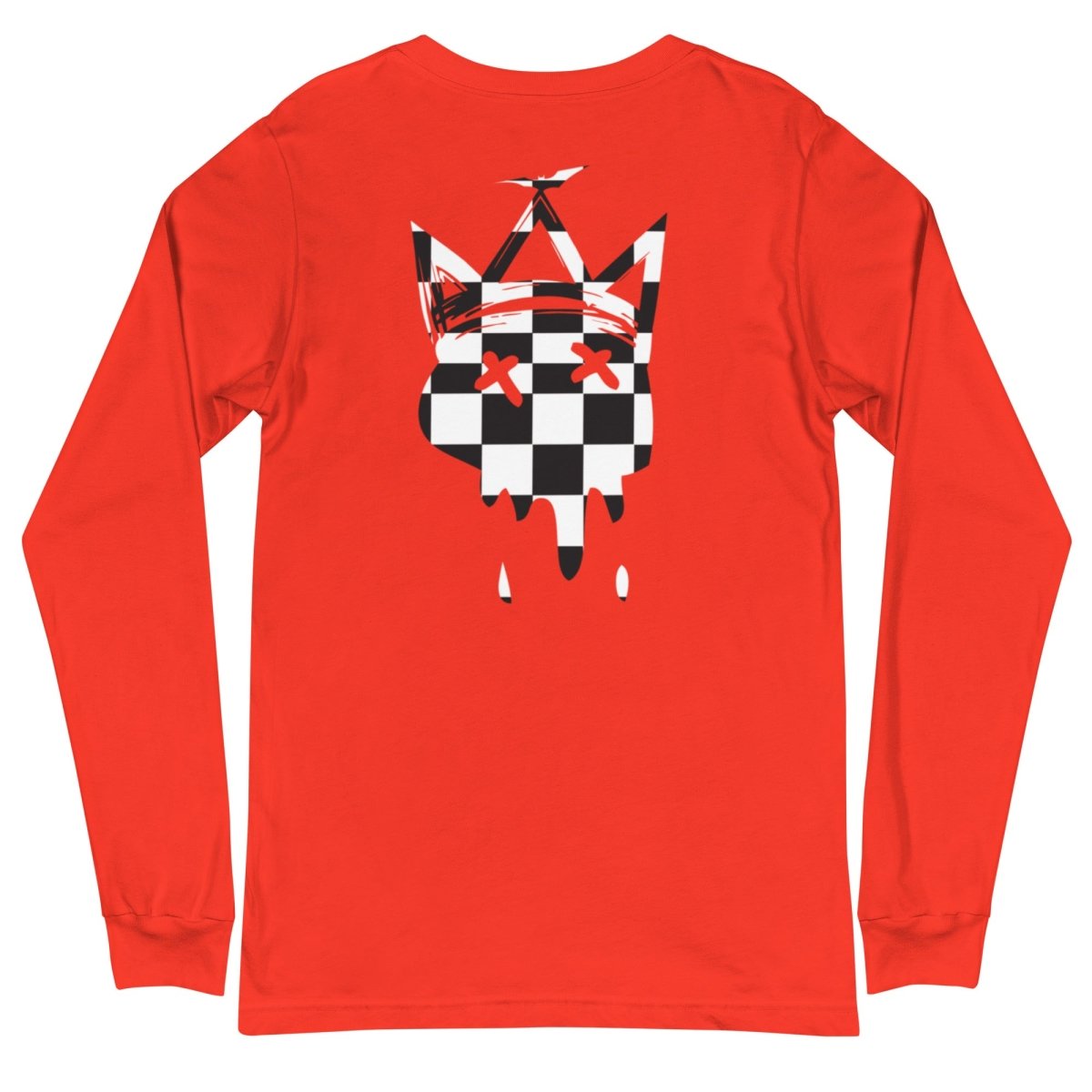 Crown Checkered Long Sleeve Tee- - Baht