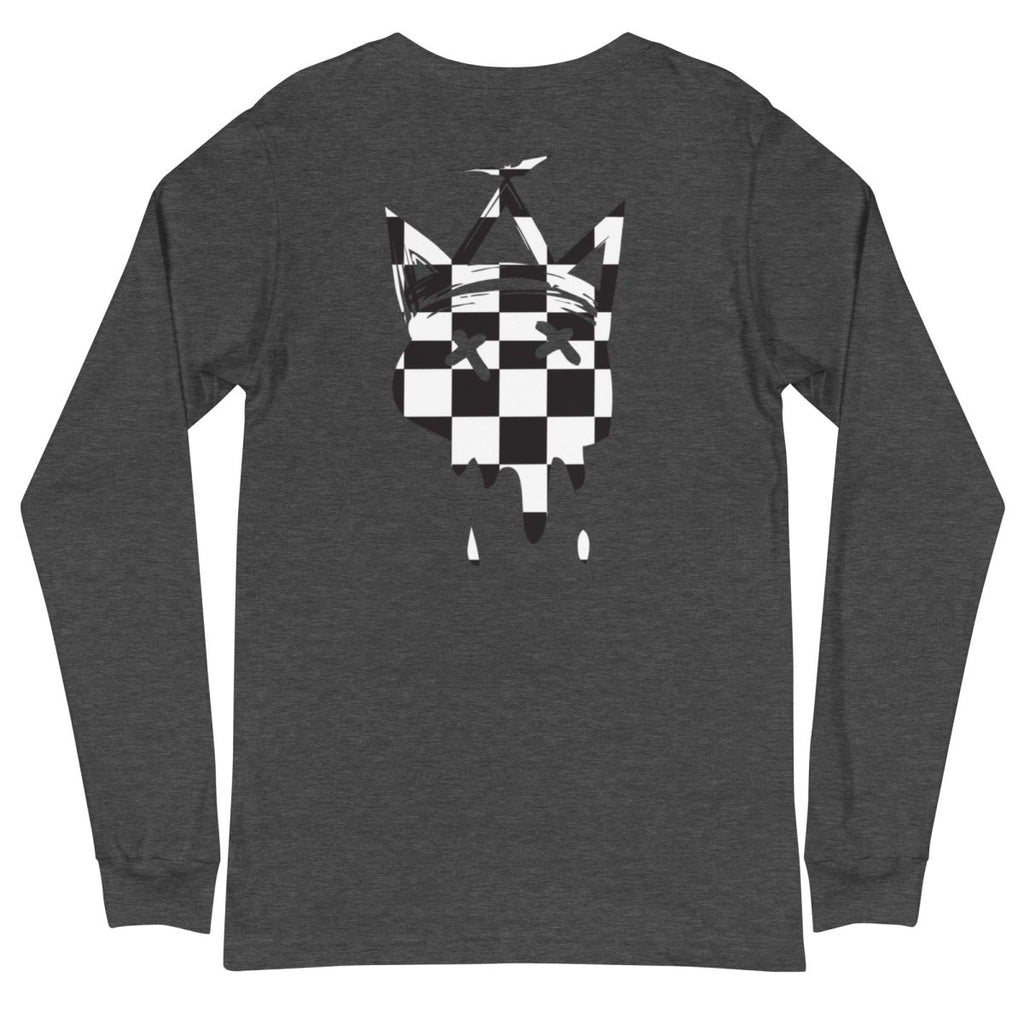 Crown Checkered Long Sleeve Tee- - Baht