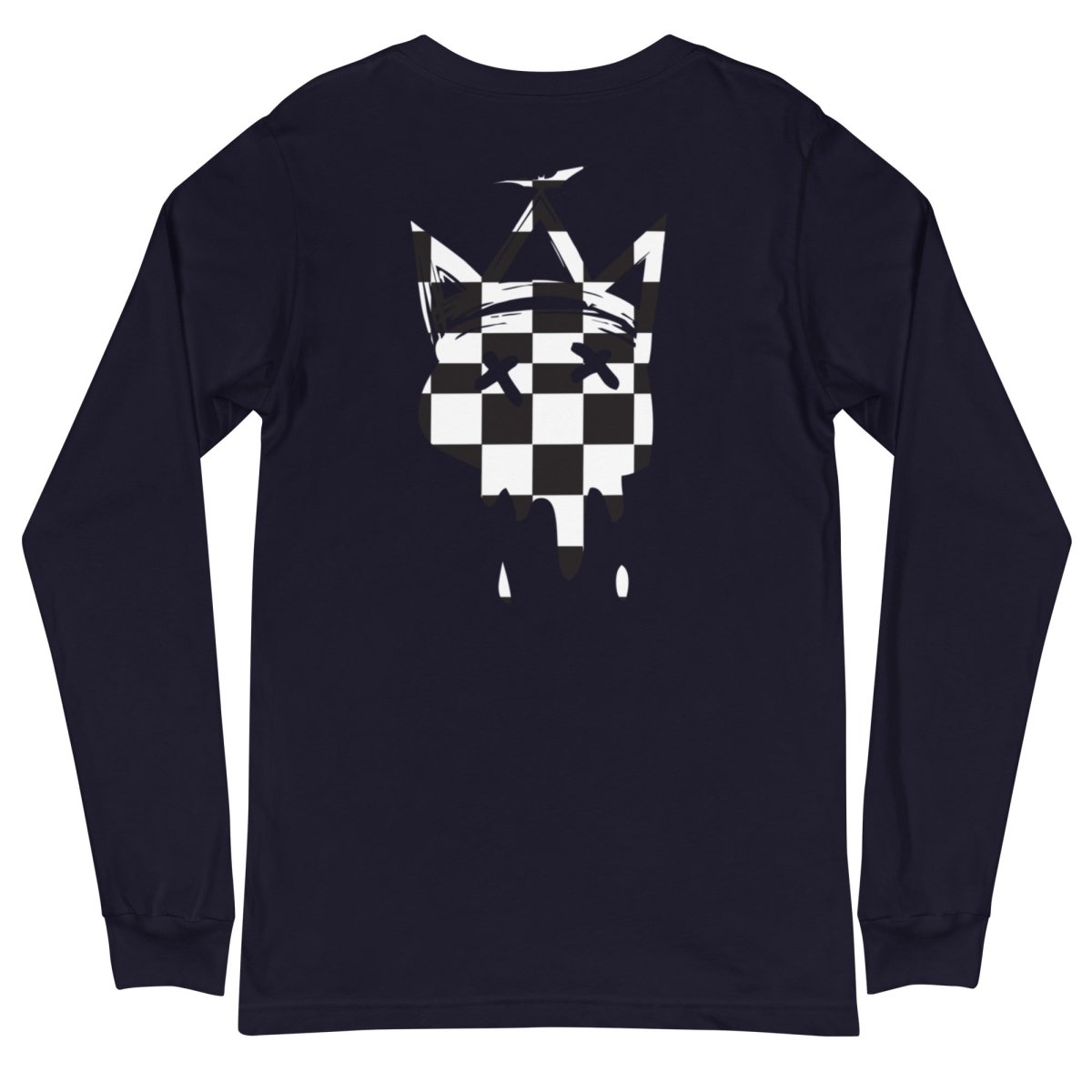 Crown Checkered Long Sleeve Tee- - Baht