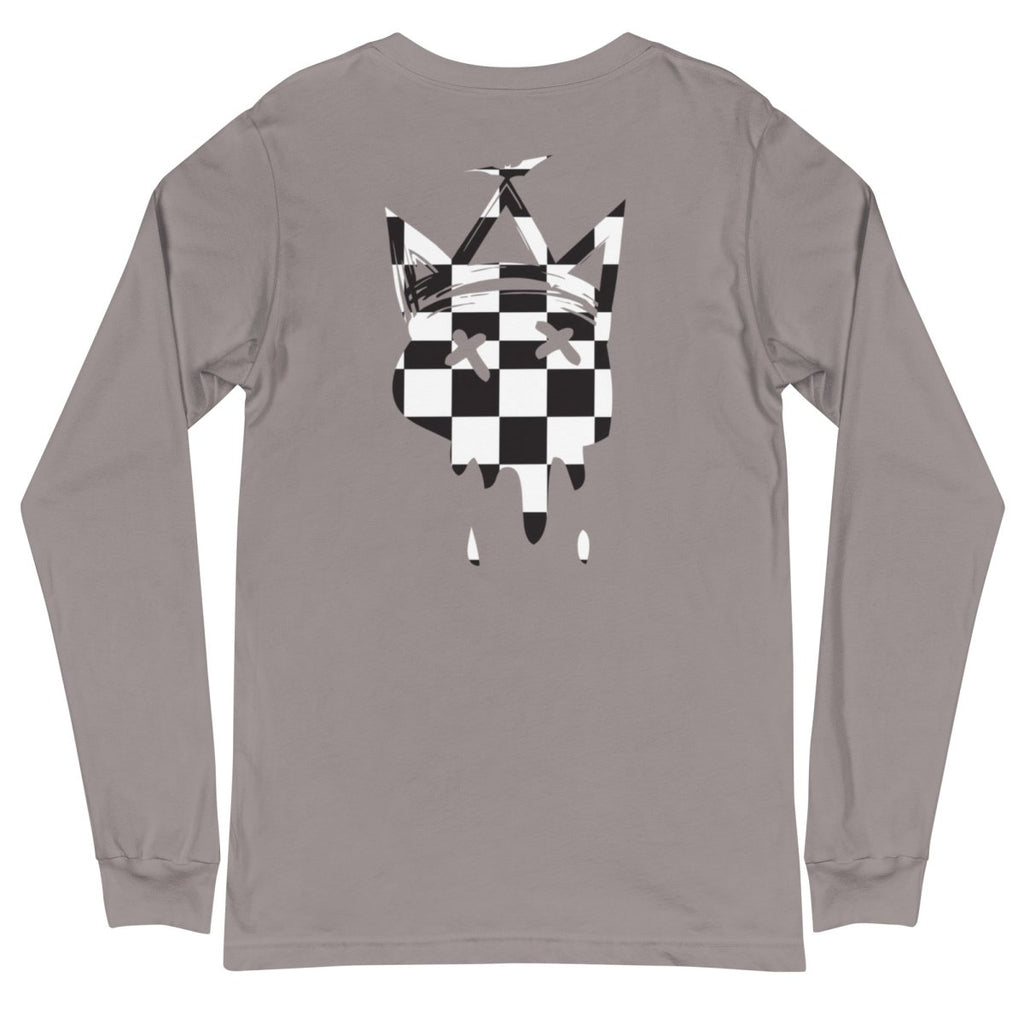 Crown Checkered Long Sleeve Tee- - Baht