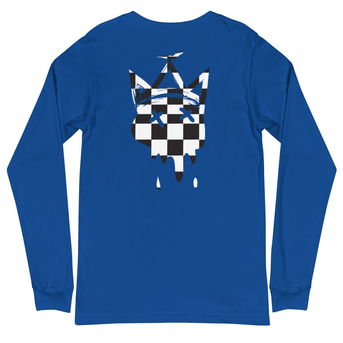 Crown Checkered Long Sleeve Tee- - Baht