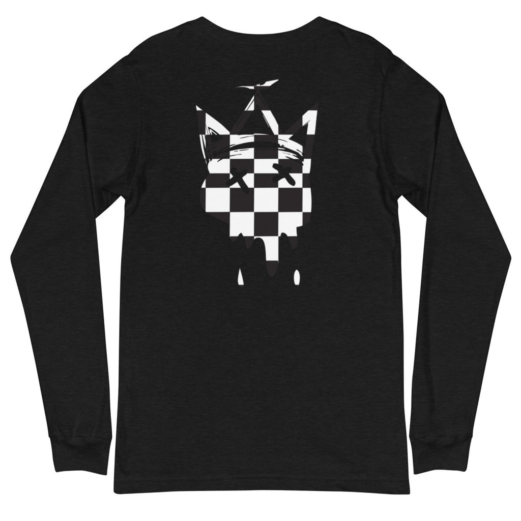 Crown Checkered Long Sleeve Tee- - Baht