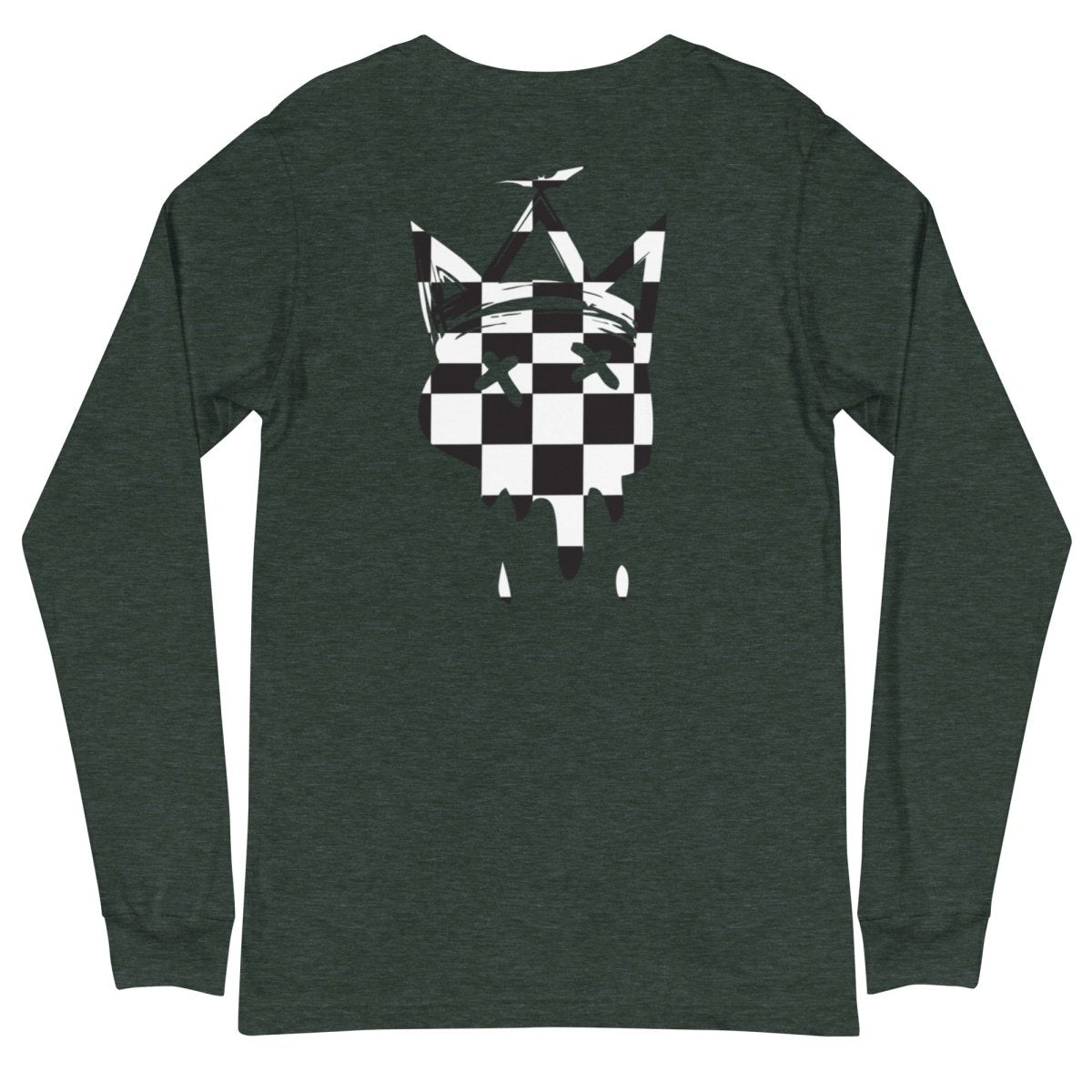 Crown Checkered Long Sleeve Tee- - Baht