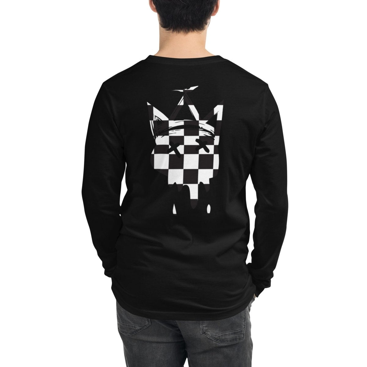 Crown Checkered Long Sleeve Tee- - Baht