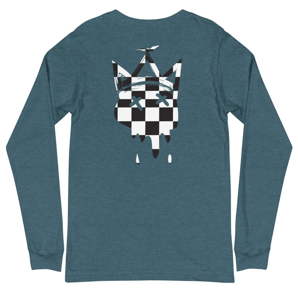 Crown Checkered Long Sleeve Tee- - Baht