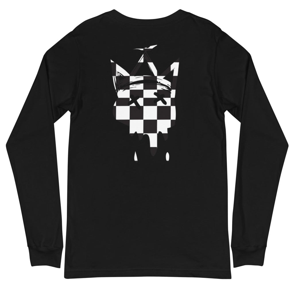 Crown Checkered Long Sleeve Tee- - Baht