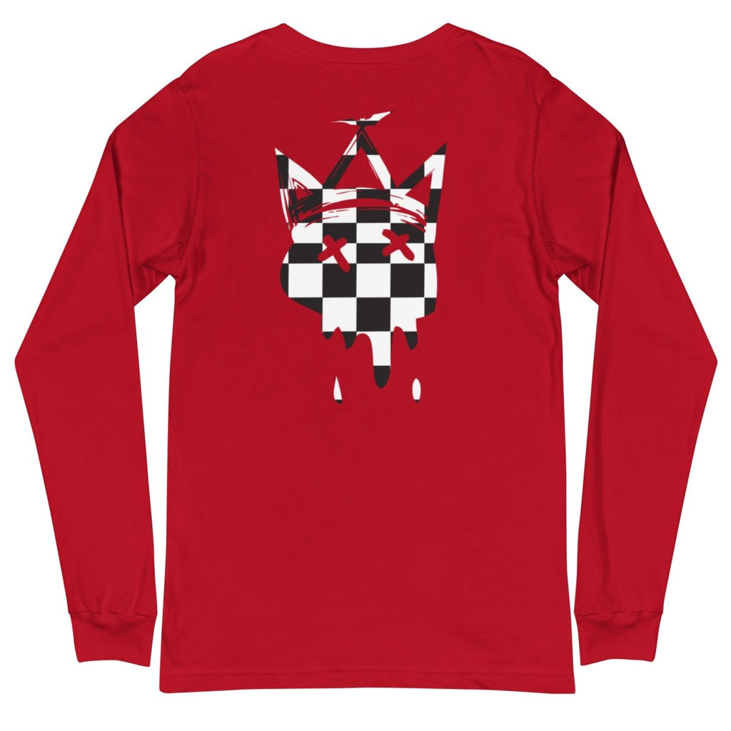 Crown Checkered Long Sleeve Tee- - Baht