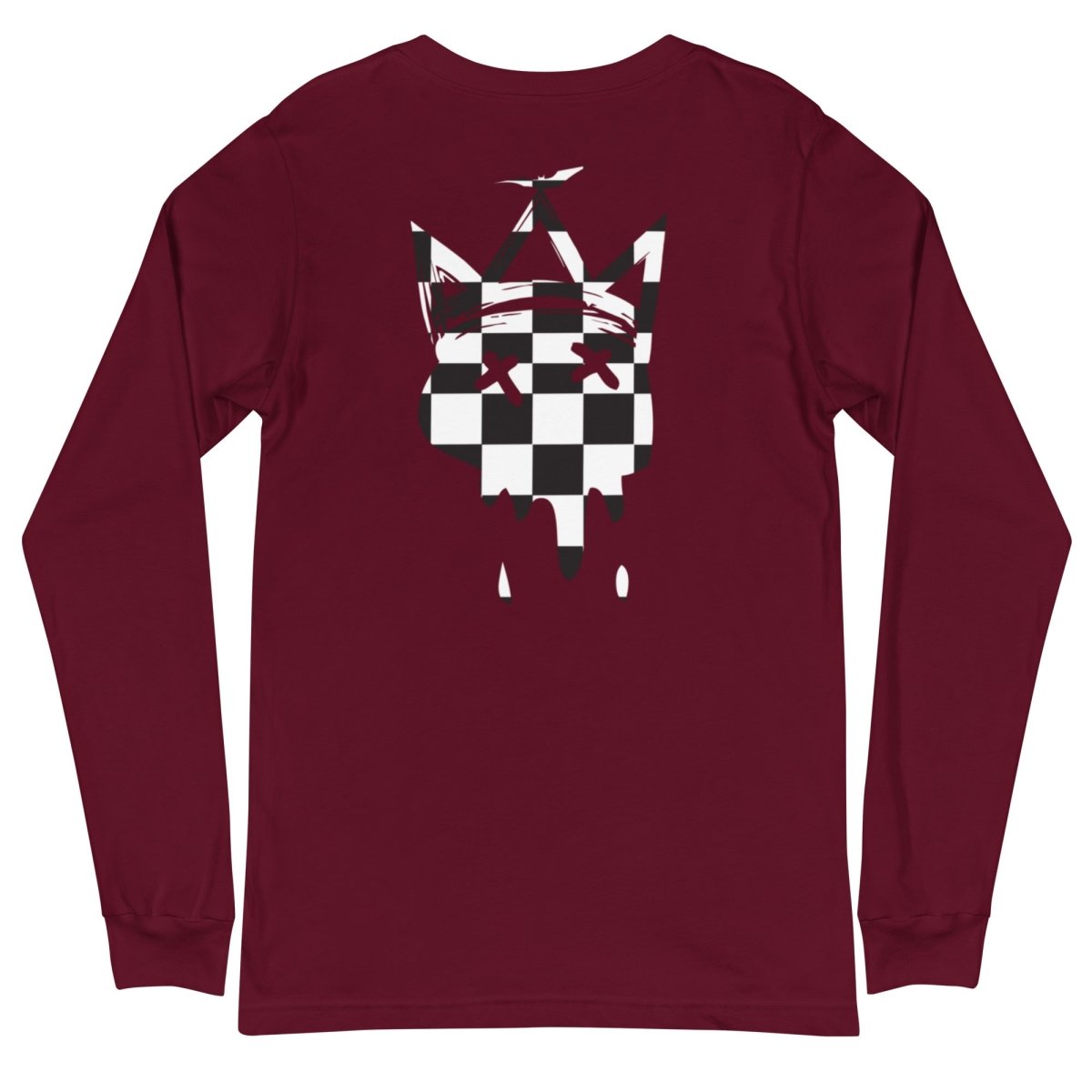 Crown Checkered Long Sleeve Tee- - Baht