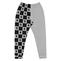 Grey Checkered Joggers- - Baht