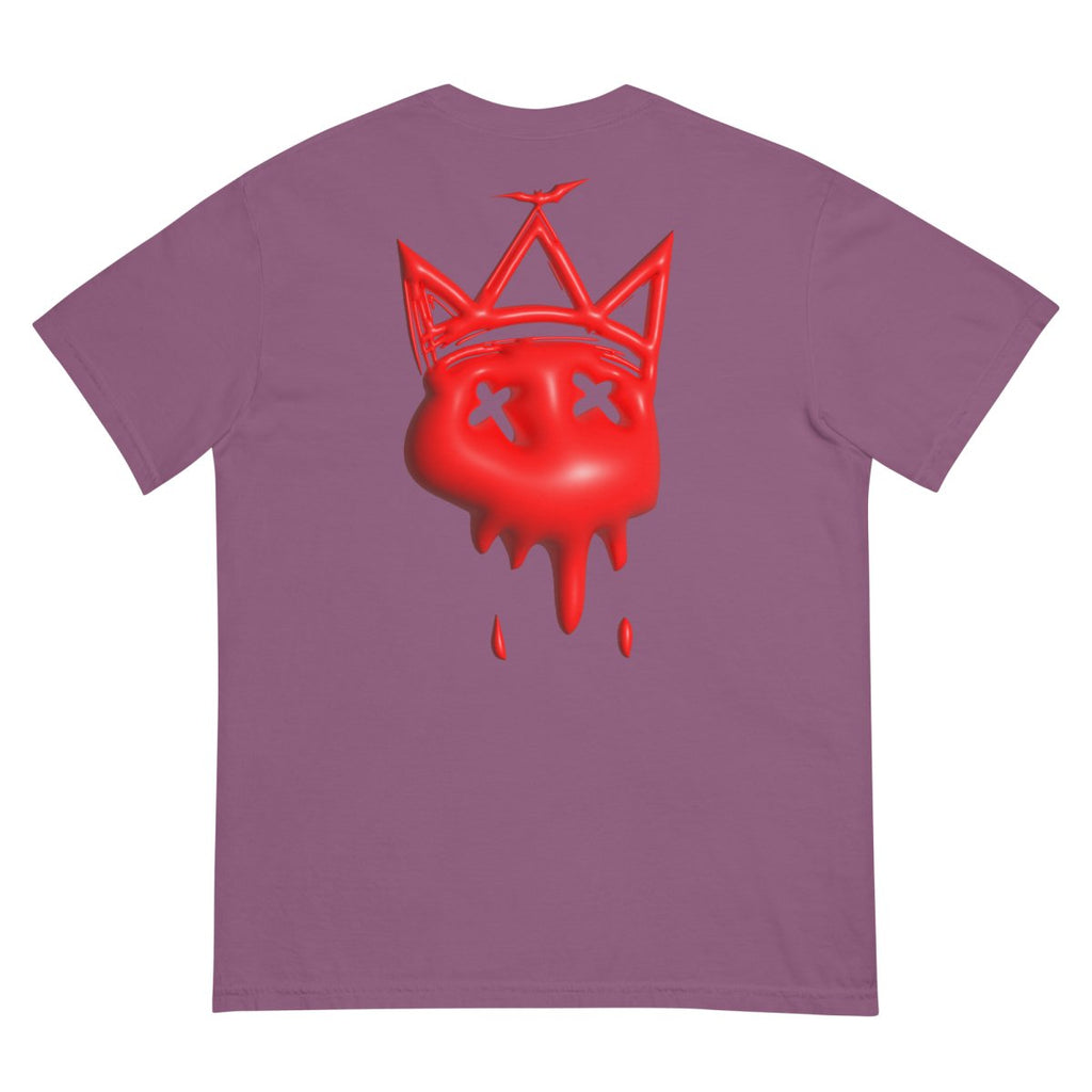 Heavy Neon Red Bubble T- - Baht