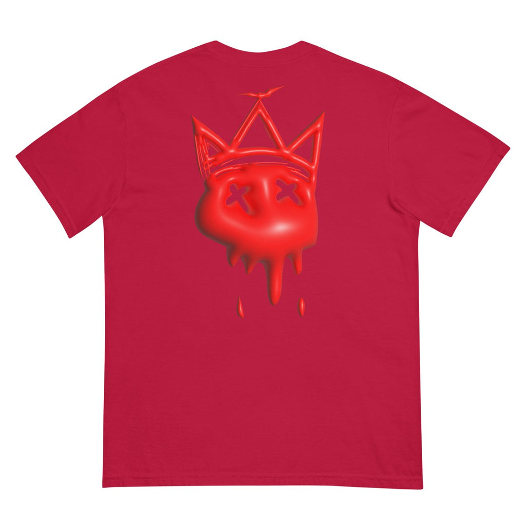 Heavy Neon Red Bubble T- - Baht