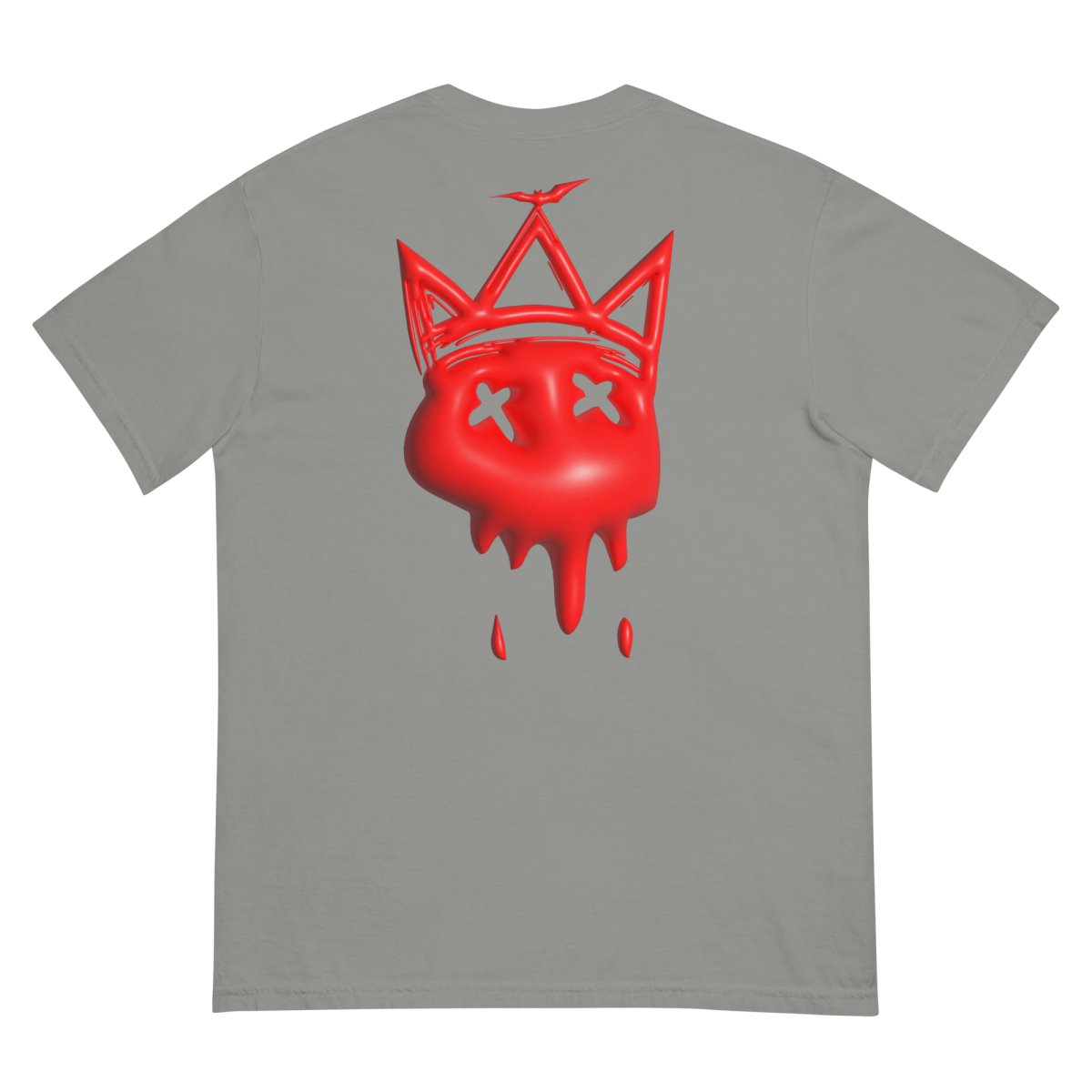 Heavy Neon Red Bubble T- - Baht