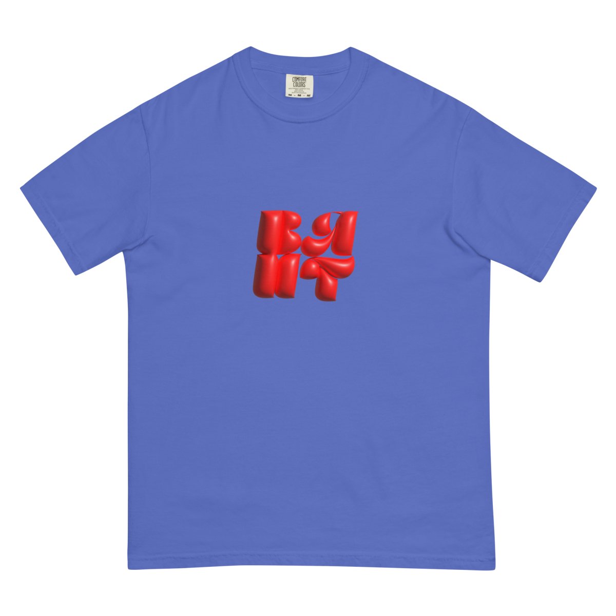 Heavy Neon Red Bubble T- - Baht