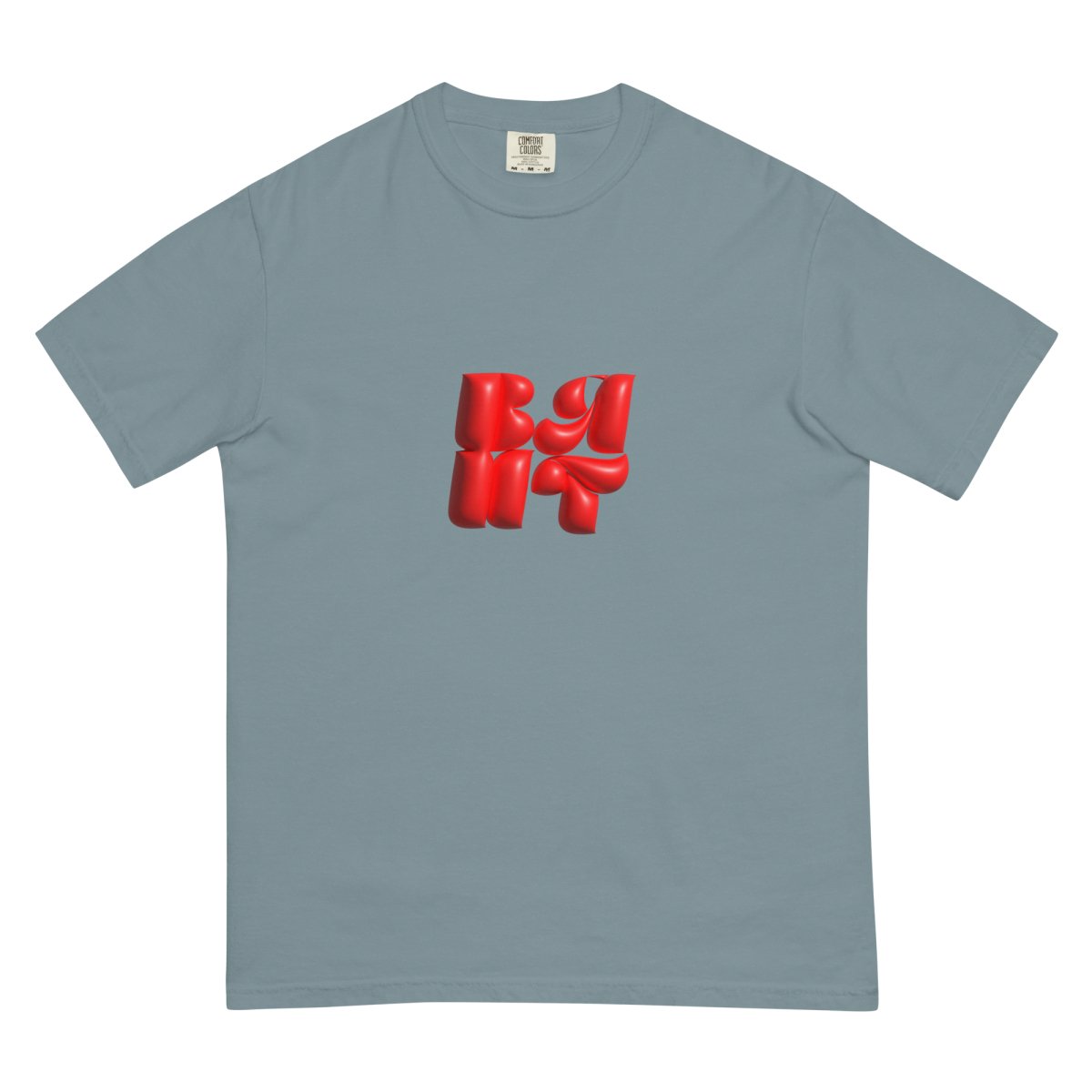 Heavy Neon Red Bubble T- - Baht