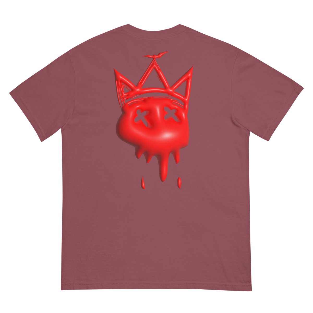 Heavy Neon Red Bubble T- - Baht
