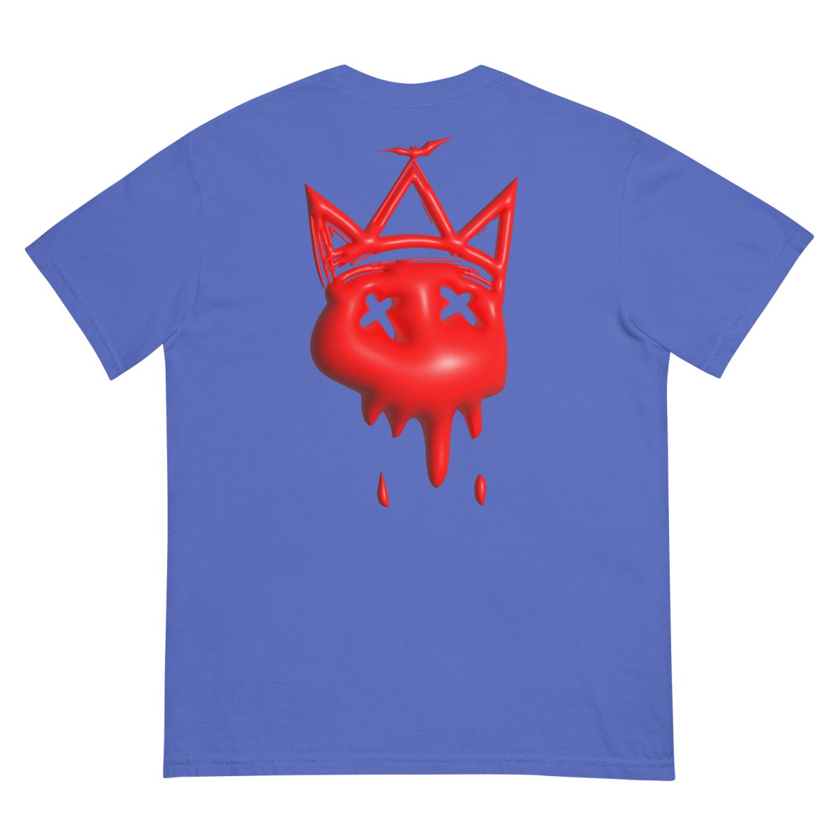 Heavy Neon Red Bubble T- - Baht