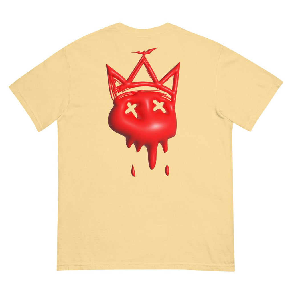 Heavy Neon Red Bubble T- - Baht