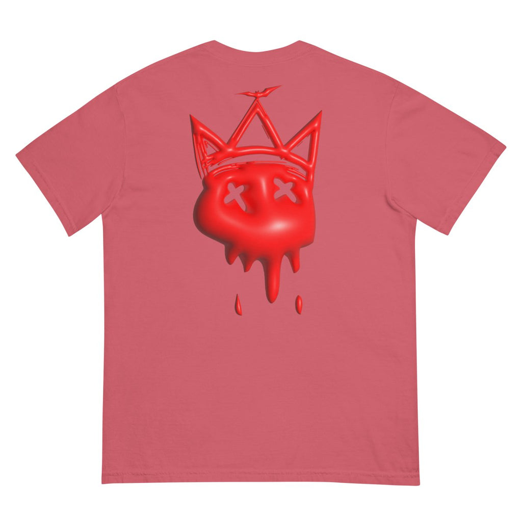 Heavy Neon Red Bubble T- - Baht
