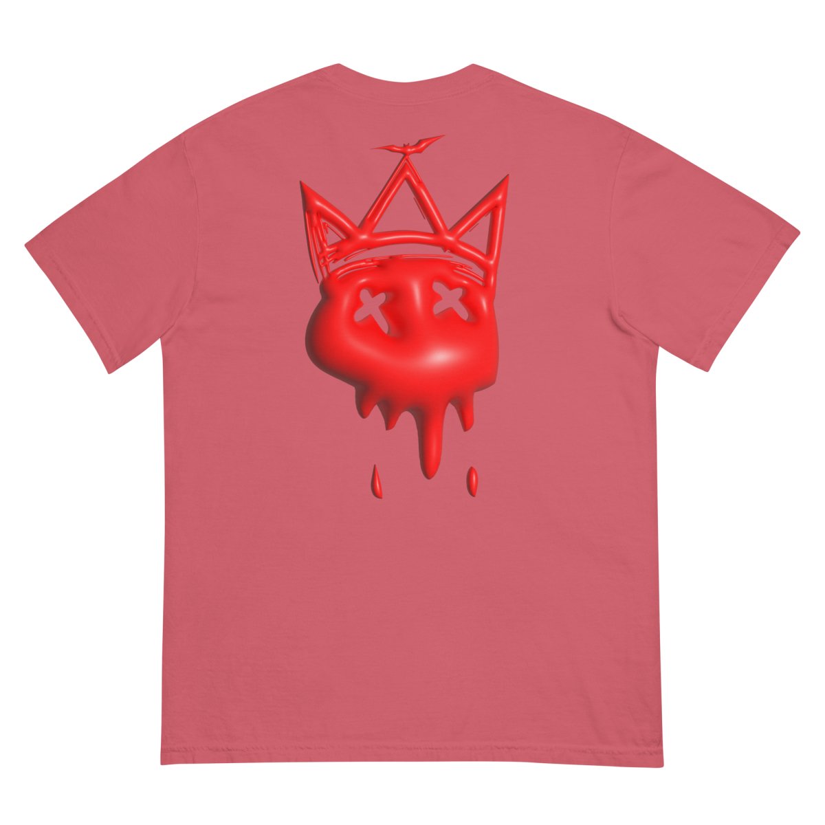 Heavy Neon Red Bubble T- - Baht