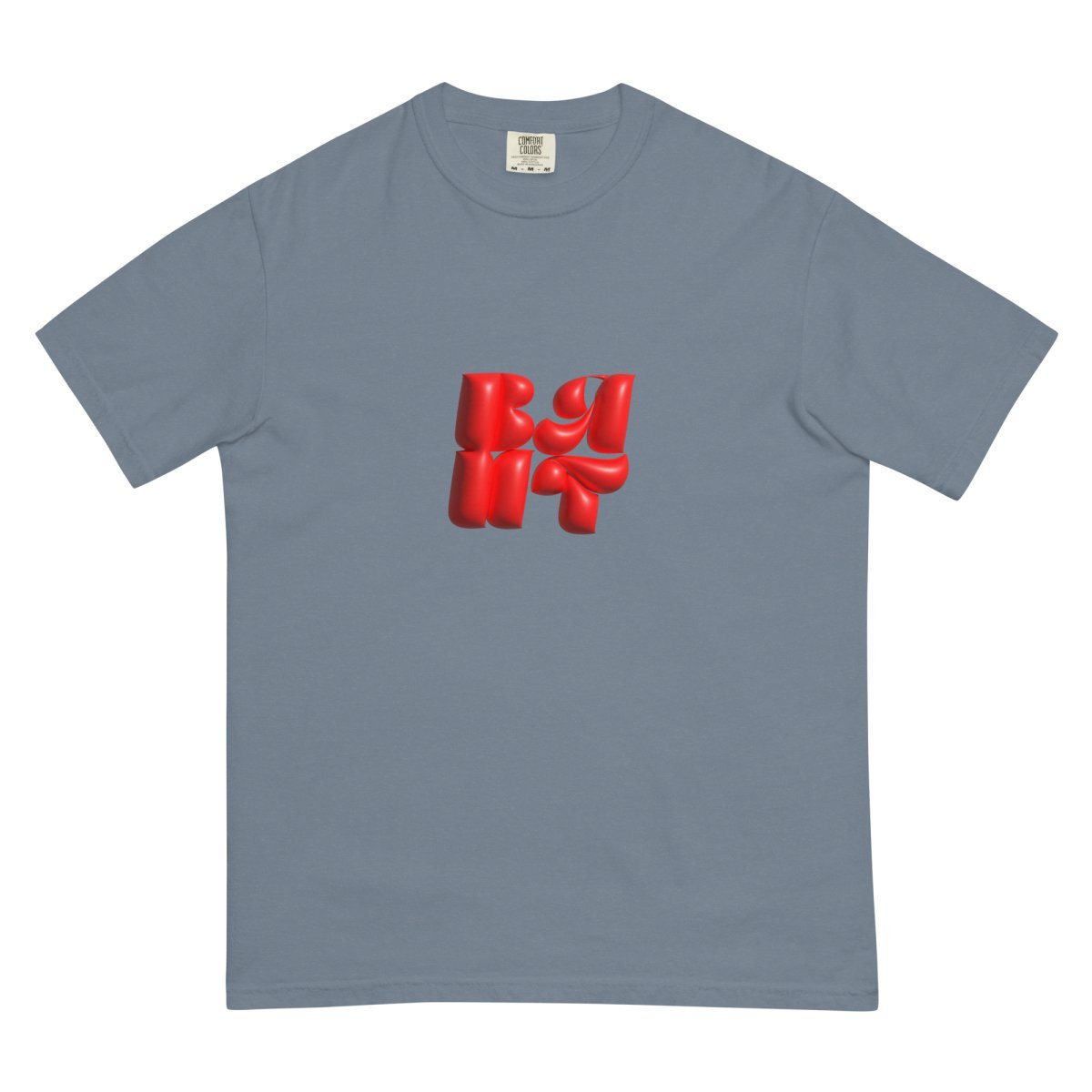 Heavy Neon Red Bubble T- - Baht