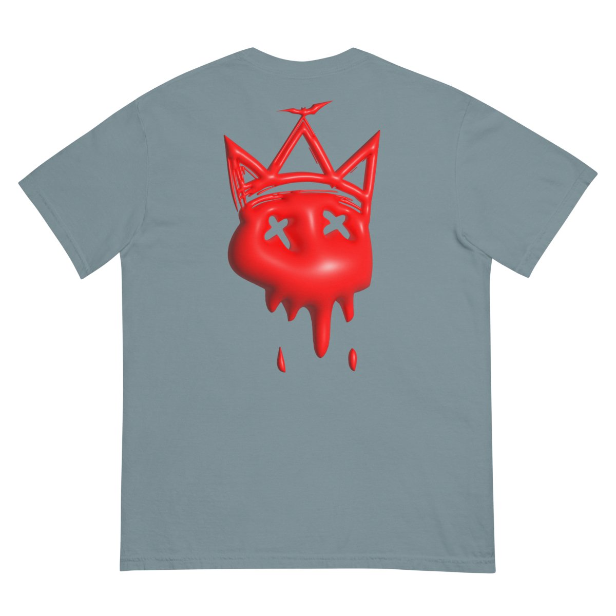 Heavy Neon Red Bubble T- - Baht