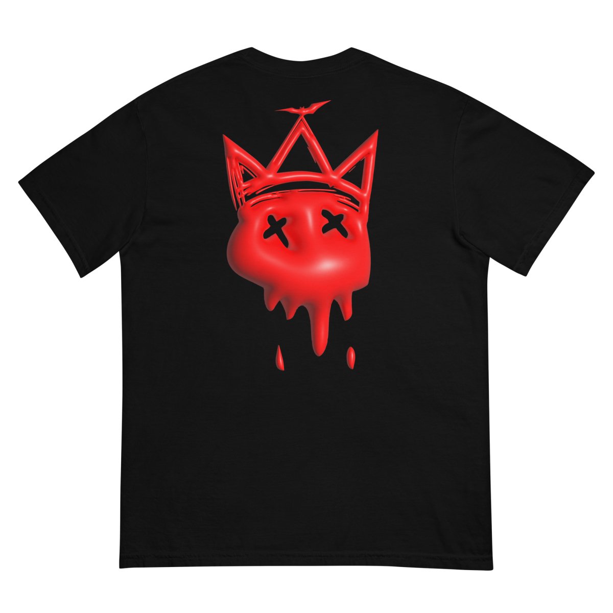 Heavy Neon Red Bubble T- - Baht