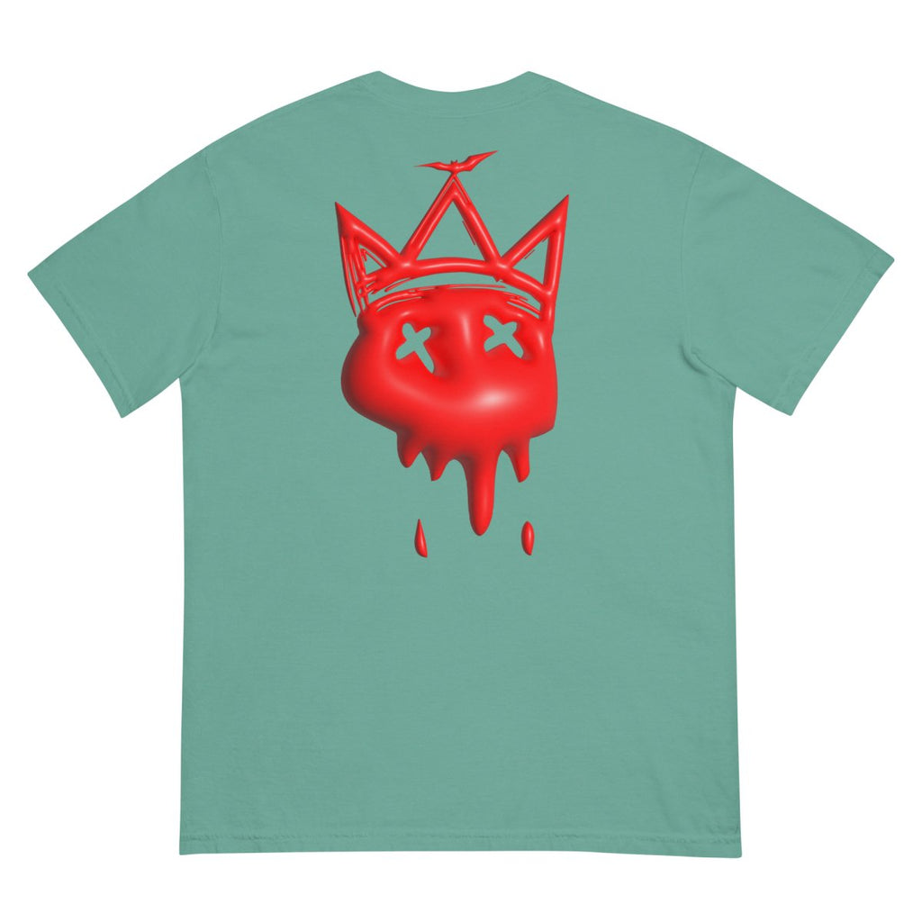 Heavy Neon Red Bubble T- - Baht