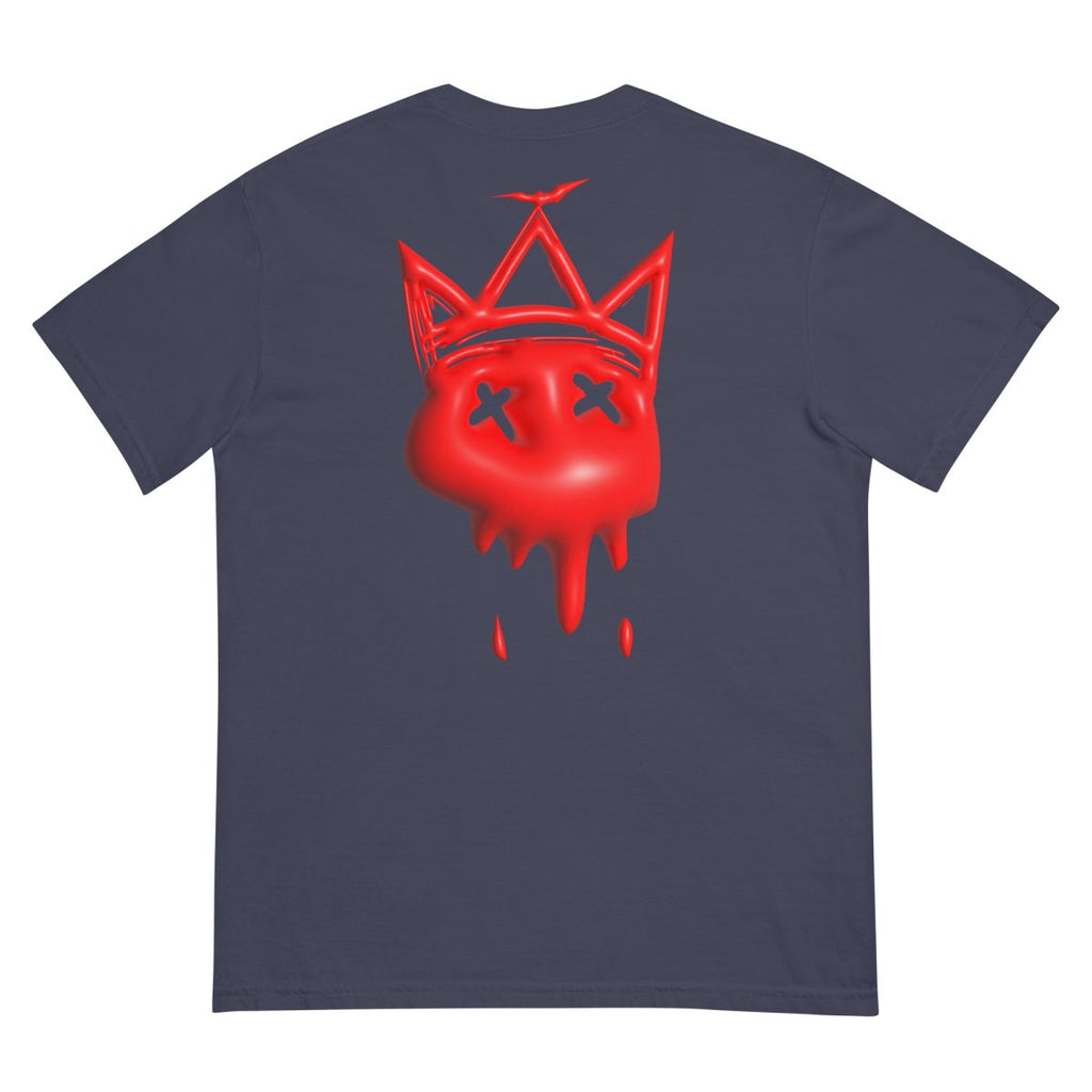 Heavy Neon Red Bubble T- - Baht