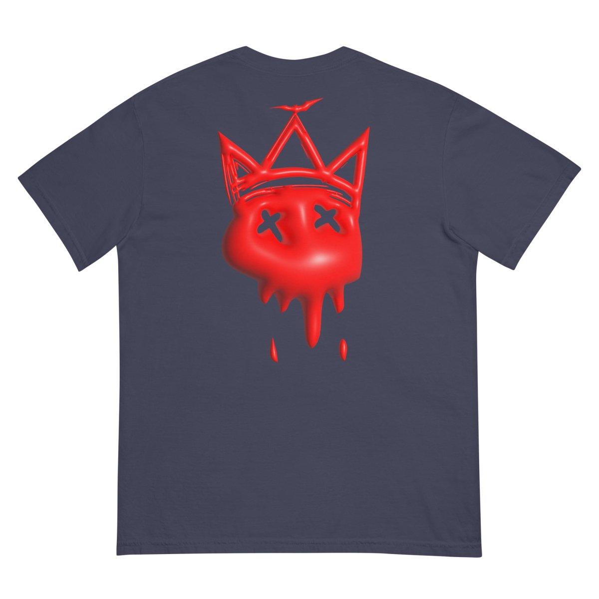 Heavy Neon Red Bubble T- - Baht