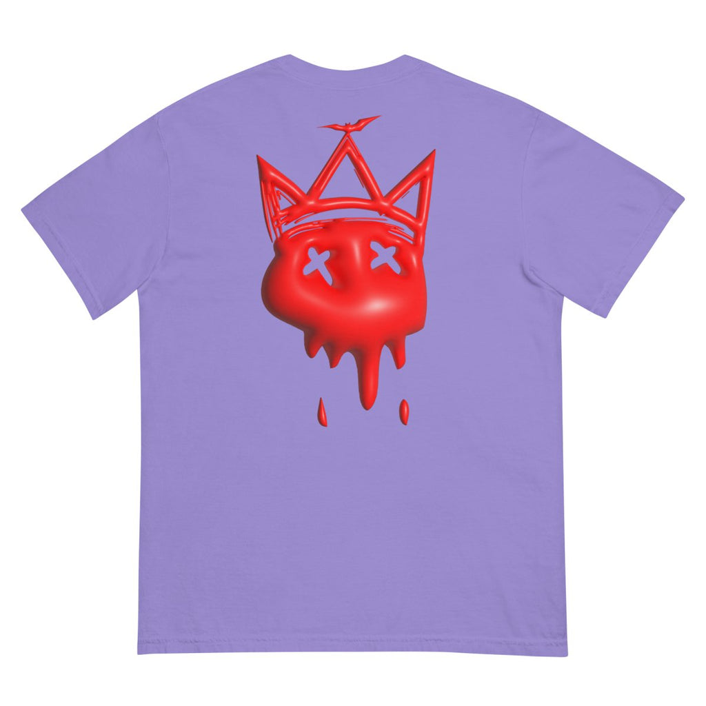 Heavy Neon Red Bubble T- - Baht