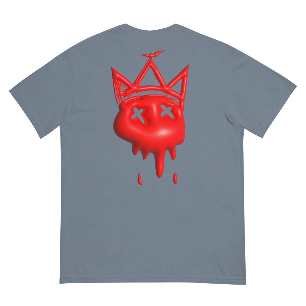 Heavy Neon Red Bubble T- - Baht
