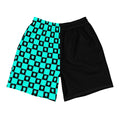 Neon Checkered Athletic Shorts- - Baht