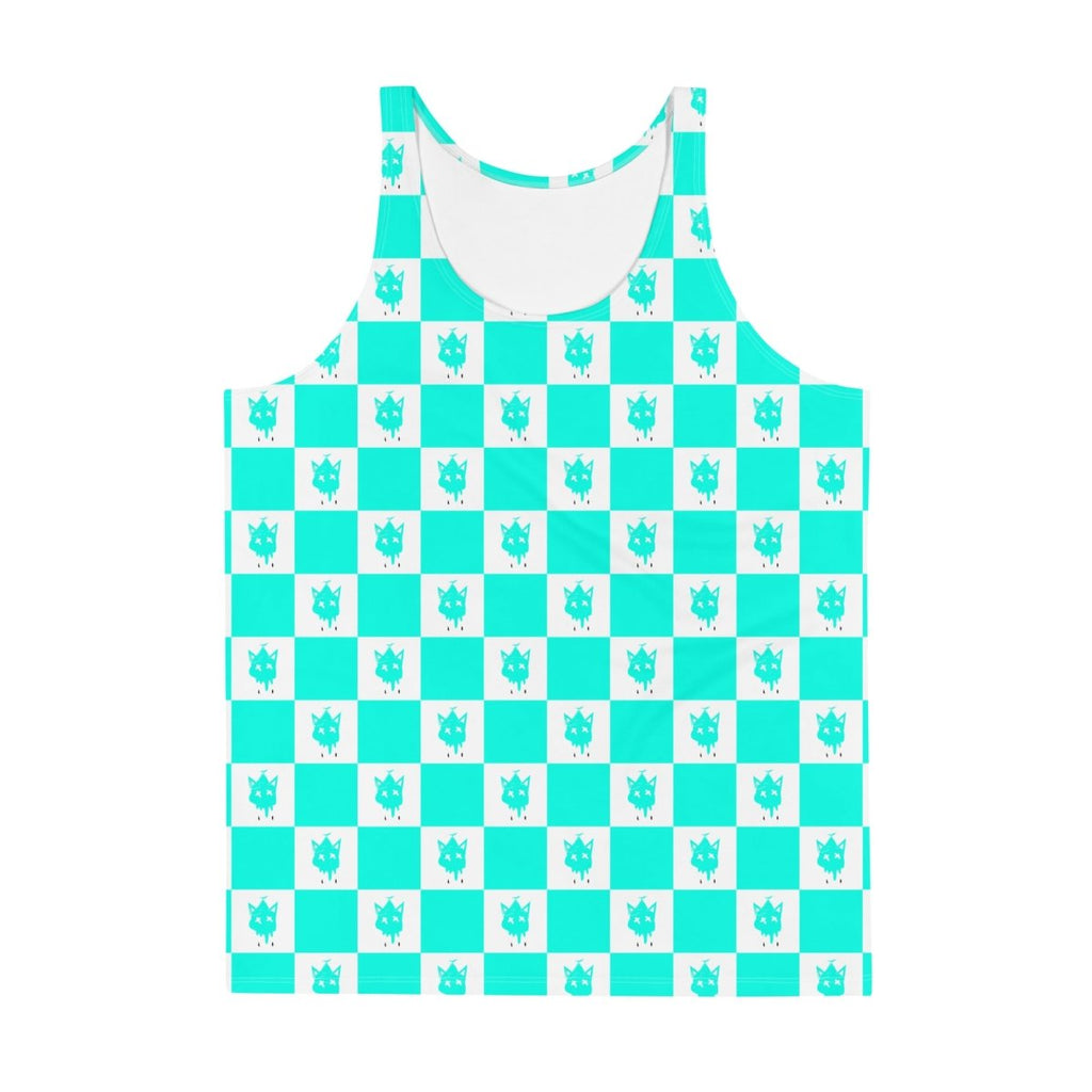 Neon Checkered Tank Top- - Baht