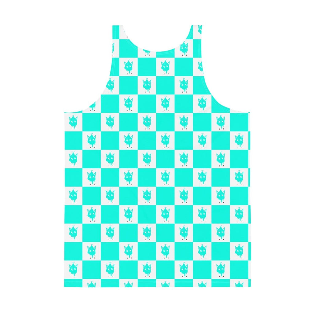 Neon Checkered Tank Top- - Baht