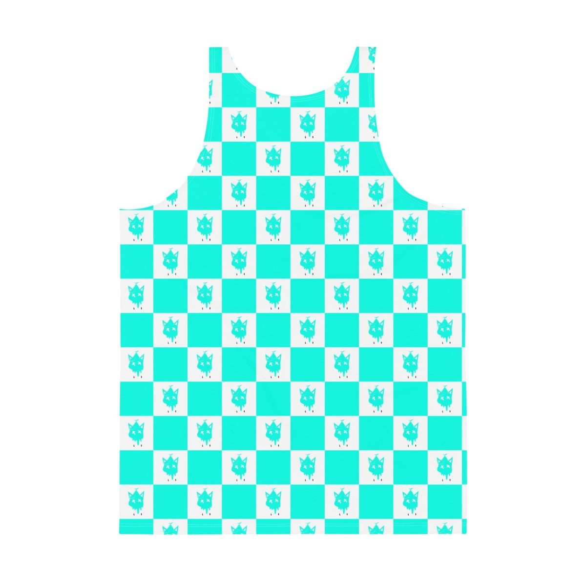 Neon Checkered Tank Top- - Baht