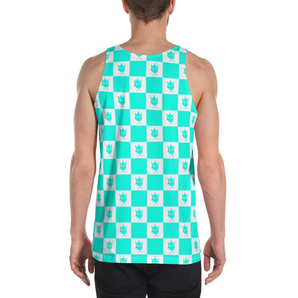 Neon Checkered Tank Top- - Baht