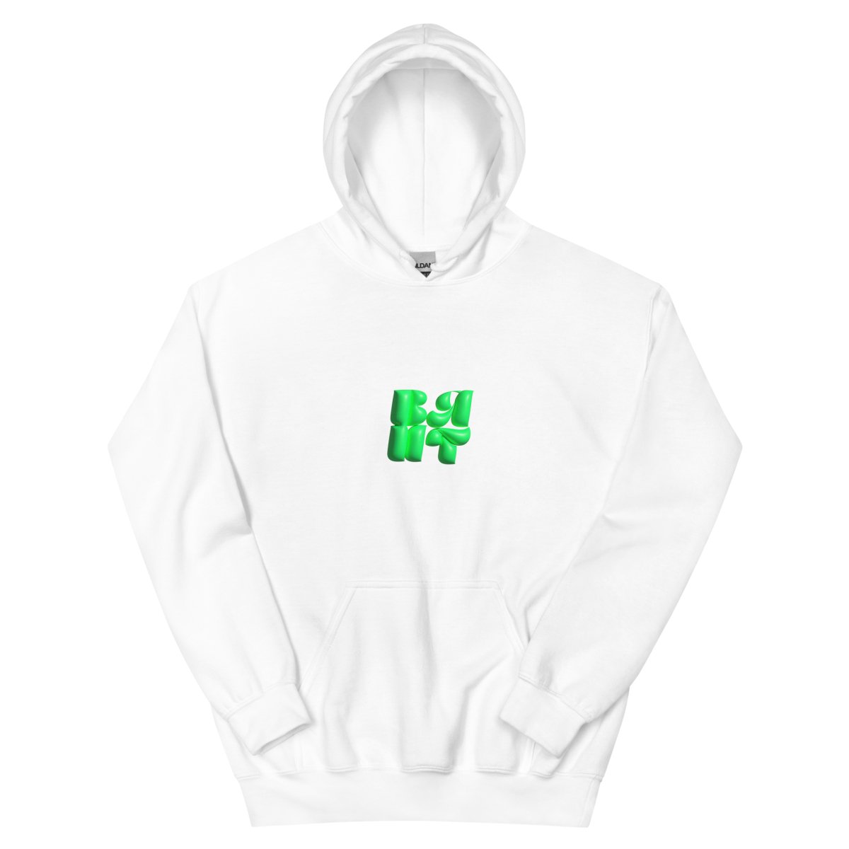 Neon Green Bubble Hoodie- - Baht