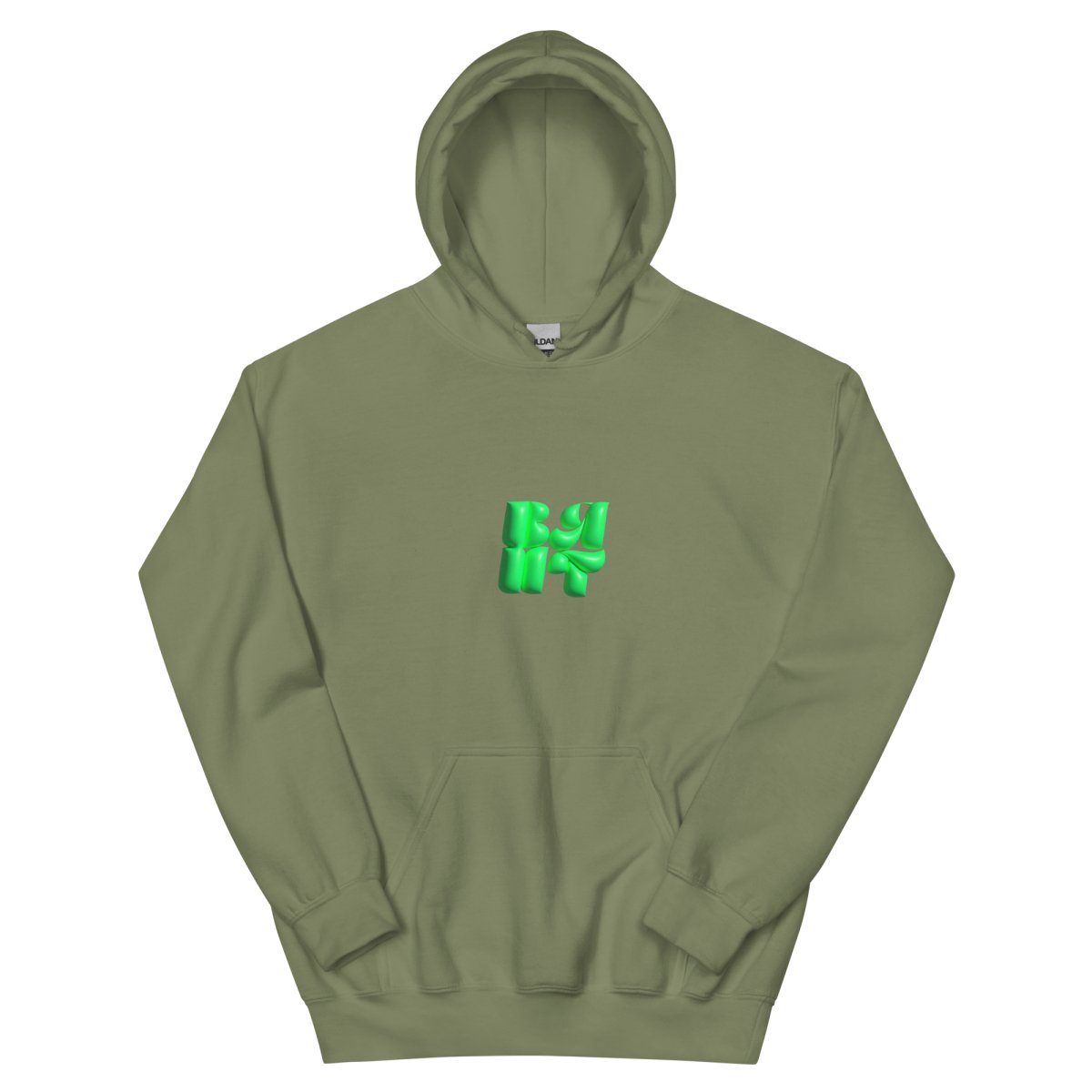 Neon Green Bubble Hoodie- - Baht