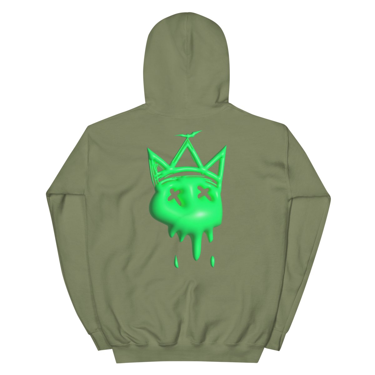 Neon Green Bubble Hoodie- - Baht