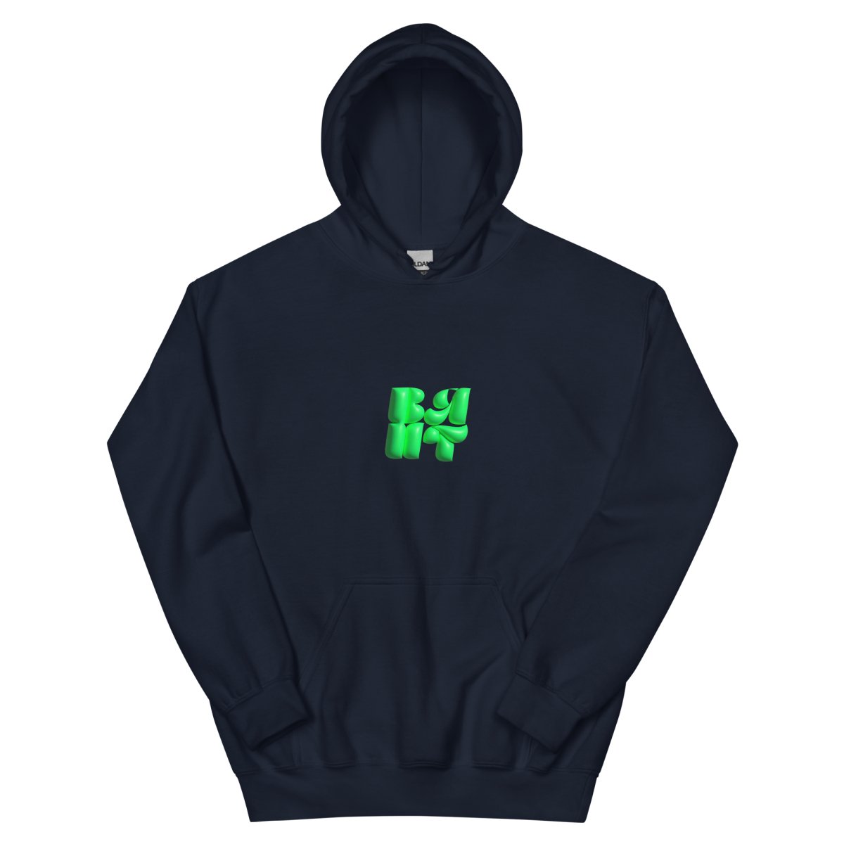 Neon Green Bubble Hoodie- - Baht