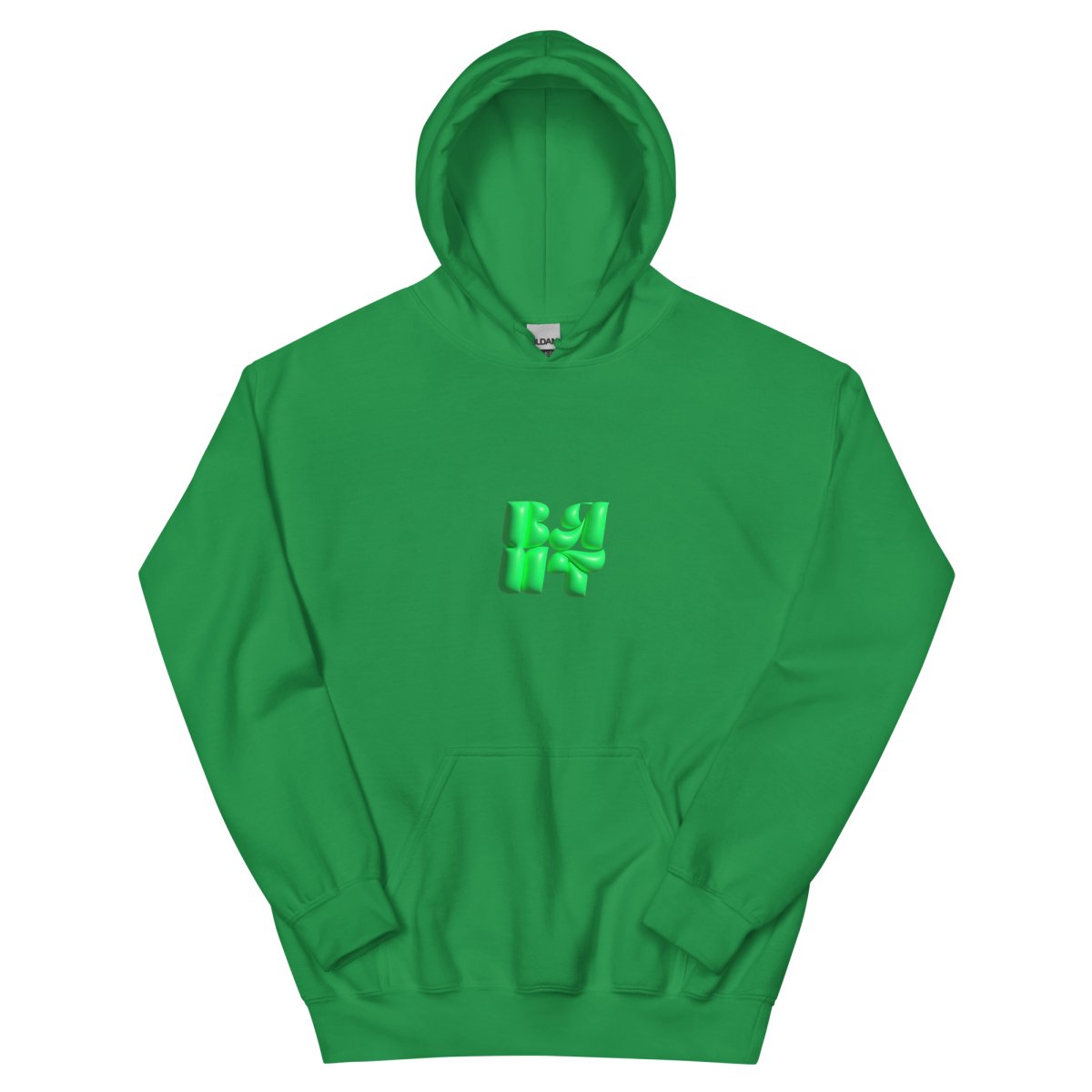 Neon Green Bubble Hoodie- - Baht