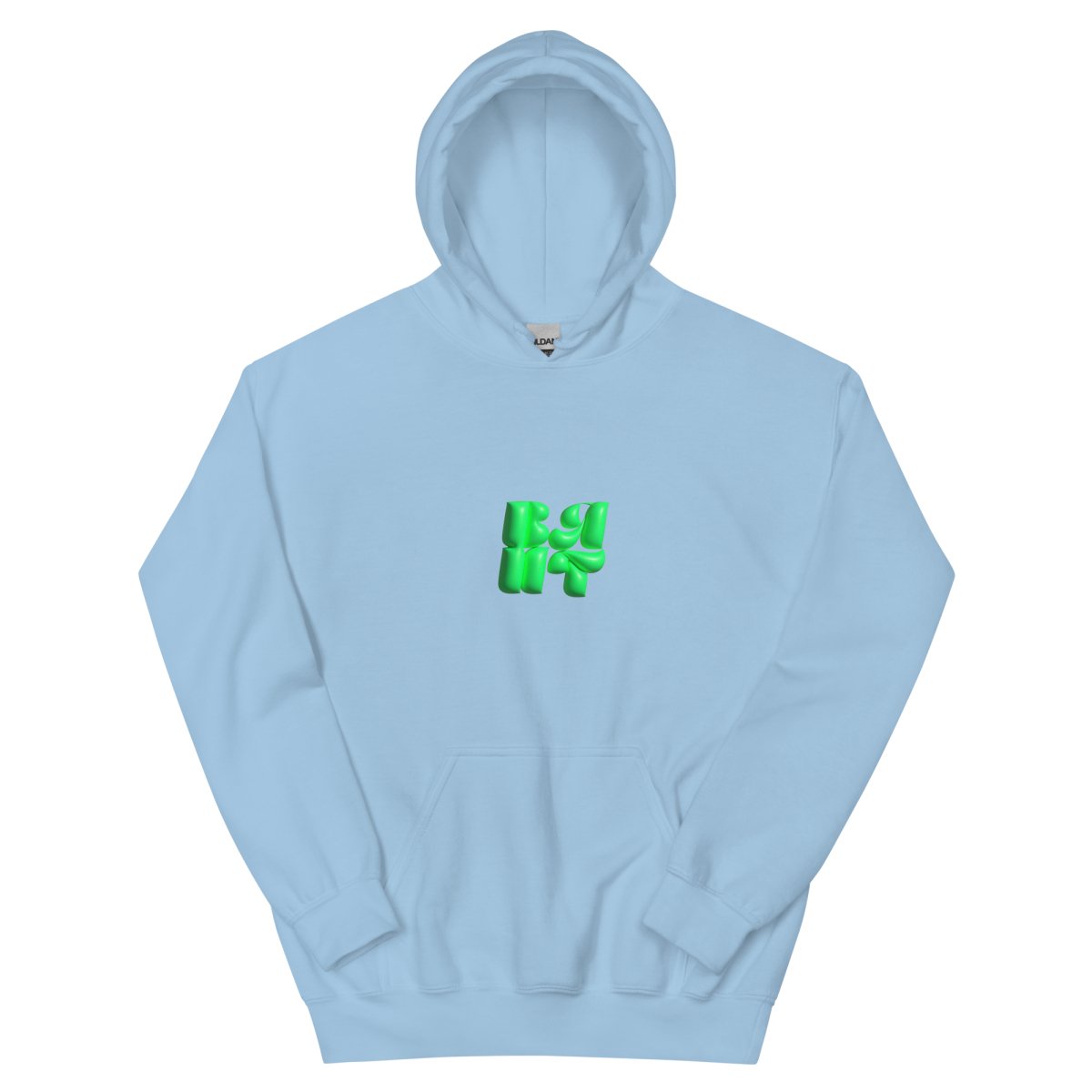 Neon Green Bubble Hoodie- - Baht