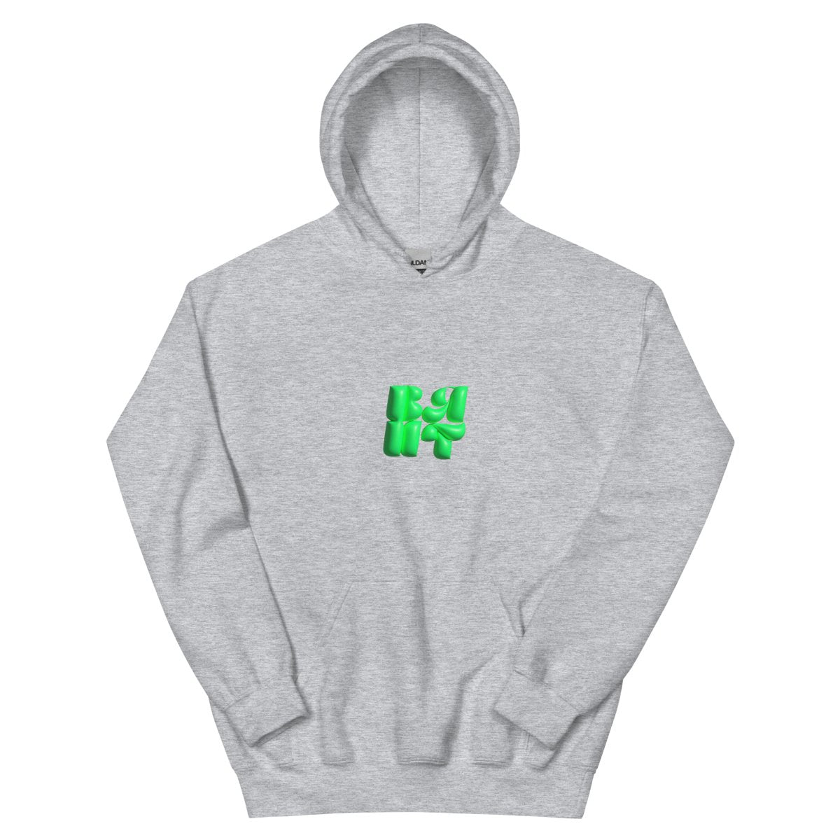 Neon Green Bubble Hoodie- - Baht